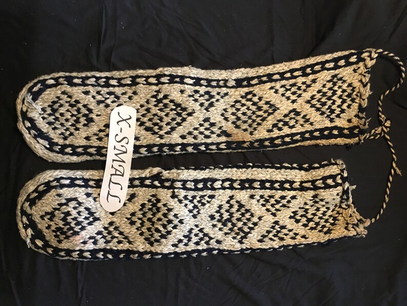 A.) Extra Small Mukluk Handmade Slipper Socks - Suede Leather - Women's size 5 to 5.5/ kid's size 3