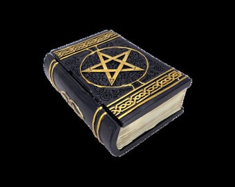 Pentagram Book Box 6" X 4" Black And Gold