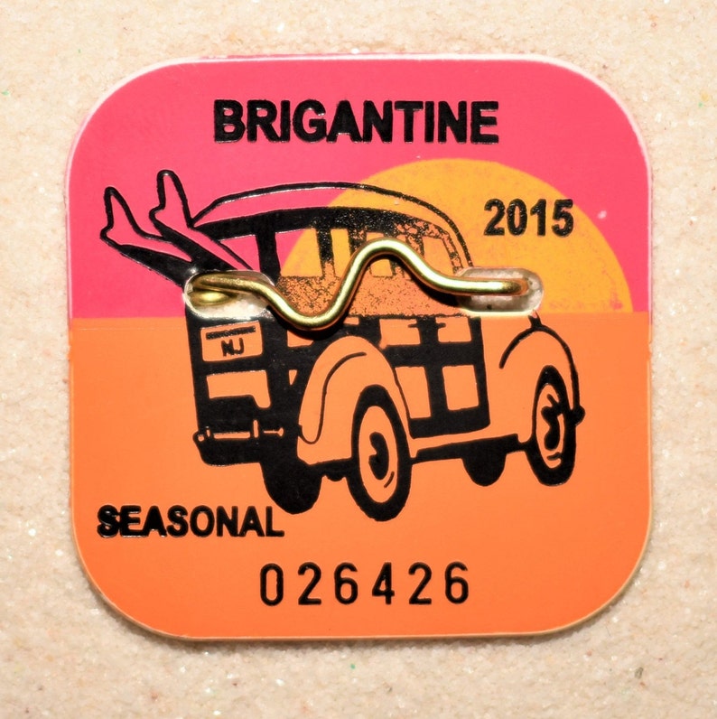 Beach Tag Canvas 14 X 14 Brigantine NJ 2021 2020 Etsy