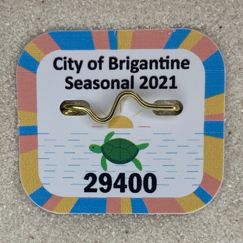 Beach Tag Canvas 16 X 16 Brigantine NJ 2021 2020 Etsy