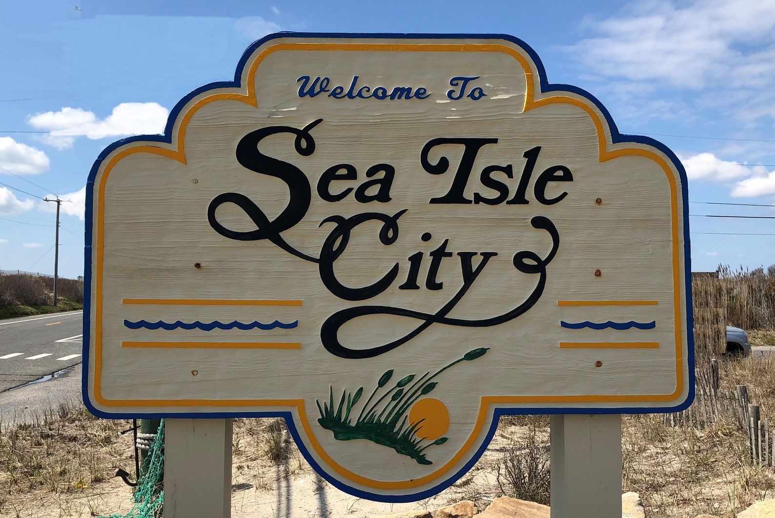 Sea Isle City Sign Canvas 16x20 Etsy