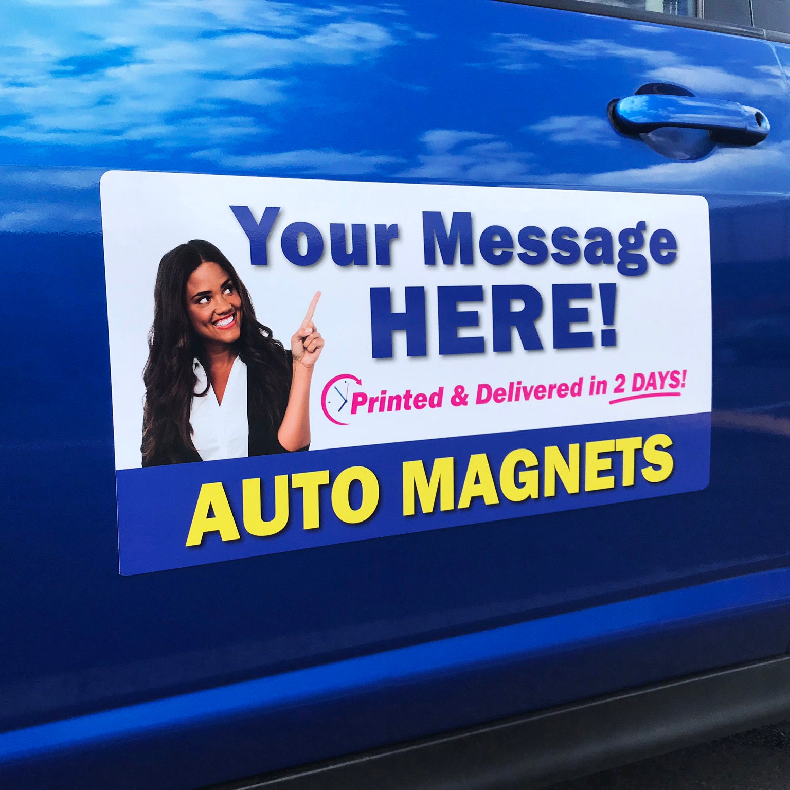 Custom car magnets, Quick free delivery