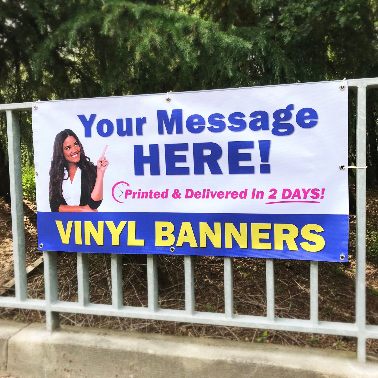 Custom Vinyl Banners // Fast Free Overnight Shipping // Next Etsy