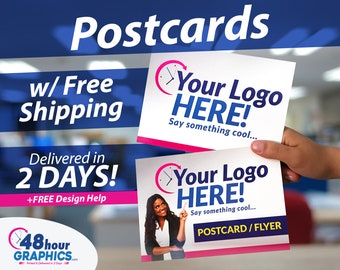 Custom Printed Postcards: Glossy, Double-Sided, Fast Turnaround