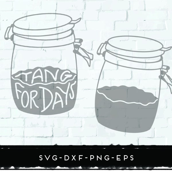 DIGITAL DOWNLOAD SVG - Sourdough Starter Tang For Days Single Layer Cut FIle - Brooklyn - Cricut - Silhouette - Mother Dough