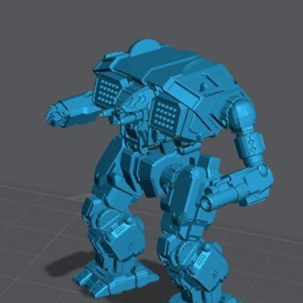 Salamander ppr-5S,ppr-6T,  Alternate Battletech Mechwarrior Miniature WITH BASE