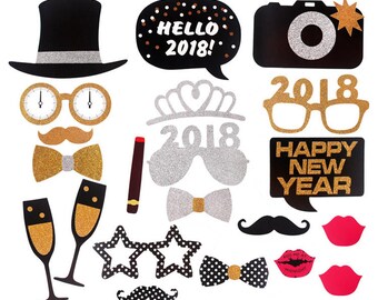 new years photo booth new year photo booth props years eve accessories 21 pieces happy new year glasses hat lips champagne party etsy new years photo booth new year photo booth props years eve accessories 21 pieces happy new year glasses hat lips champagne party etsy