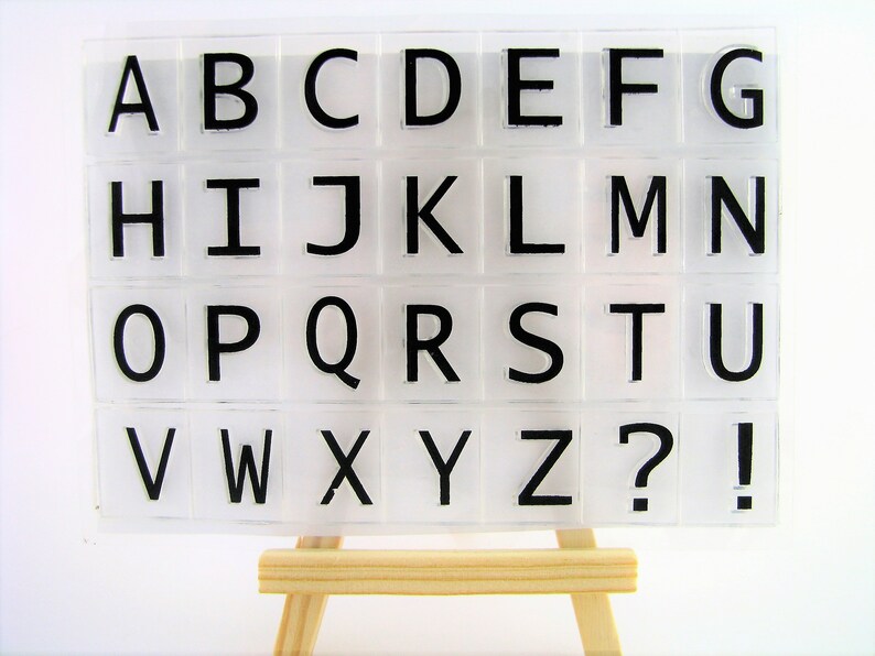 bujo Clear stamps hand made card question mark cardmaking exclamation mark capital letters bullet journal alphabet
