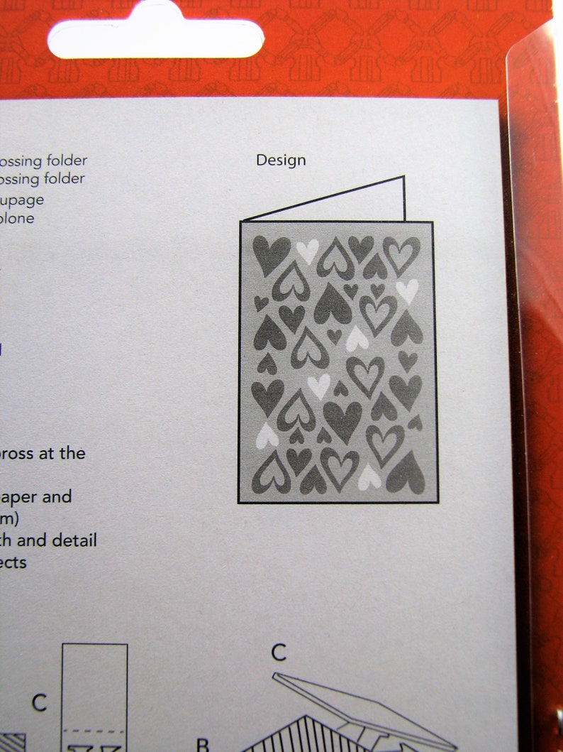 Embossing and cutting folder hearts scrapbooking die cut 10 * 15 cardmaking sizzix big shot
