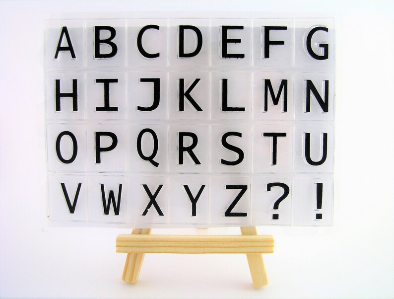 bujo Clear stamps hand made card question mark cardmaking exclamation mark capital letters bullet journal alphabet