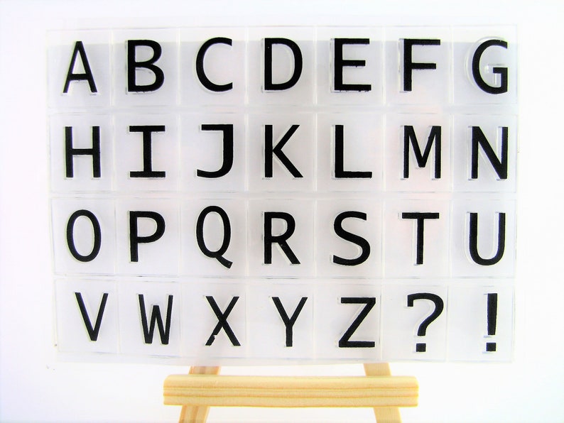 bujo Clear stamps hand made card question mark cardmaking exclamation mark capital letters bullet journal alphabet