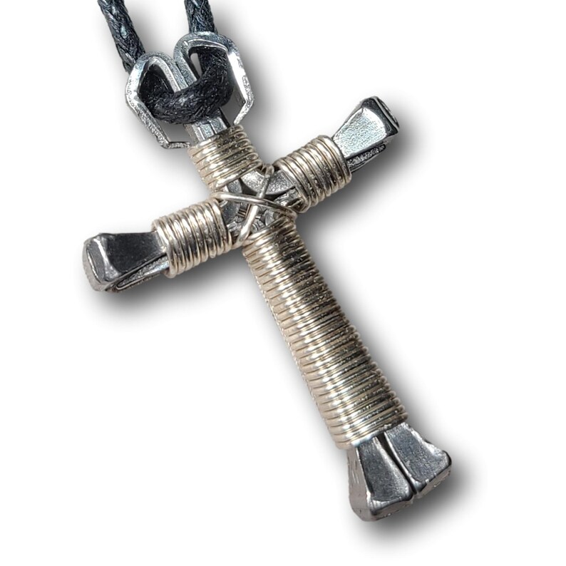 3 Pack Horseshoe Nail Crosses Etsy