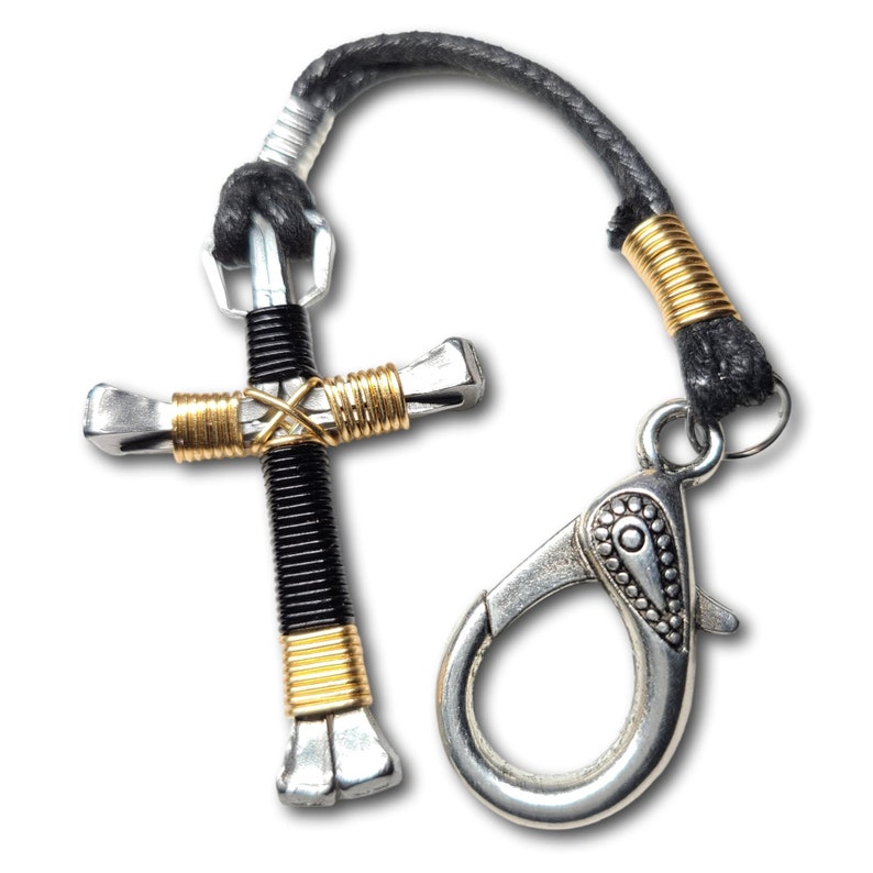 Sport Black & Gold Horseshoe Nail Cross Etsy