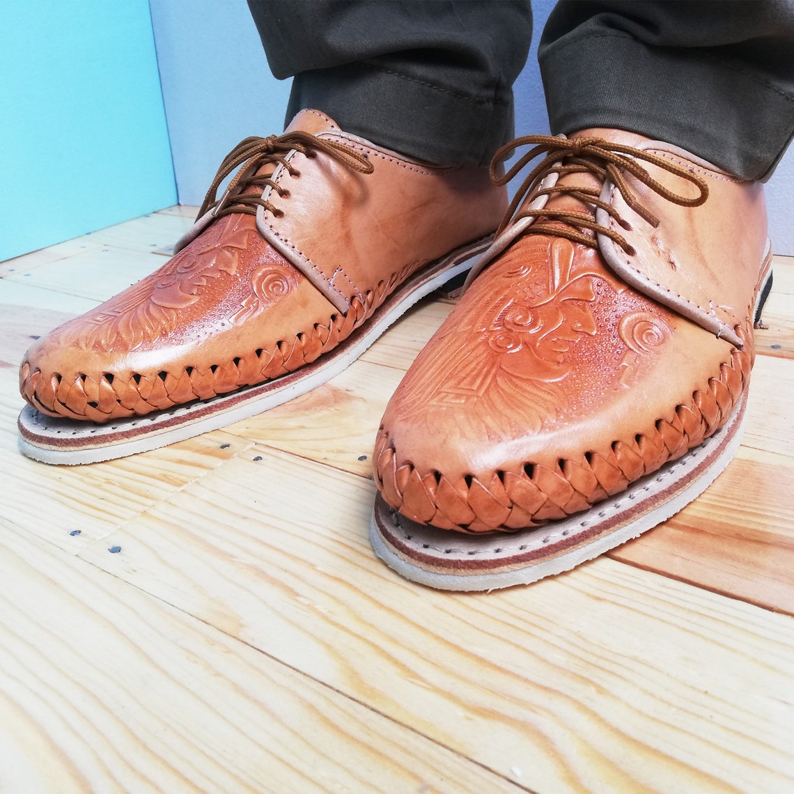 Aztec Men Shoes Mexican Huaraches Etsy