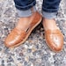 Women Leather Huaraches - Tanned 