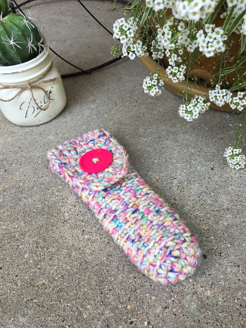 Handmade crochet hook bag crochet hook cozy crocheting Etsy