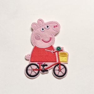 Écusson thermocollant, écusson brodé, appliqué, couture appliqué, insigne de vêtement, écusson Peppa Pig, fer à repasser Peppa Pig, écusson à repasser Peppa Pig