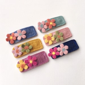 No Slip Hair Clip, Toddler Snap Clips, Toddler hair clips, Girl hair clips, Girl Snap Clips, Snap Clip, Felt Snap Clips