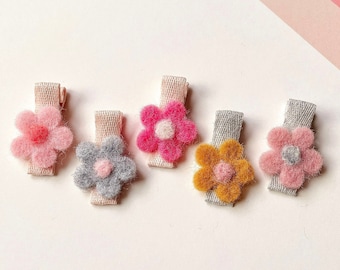 No Slip Hair Clip, Toddler Snap Clips, Toddler hair clips, Girl hair clips, Girl Snap Clips, Snap Clip, Felt Snap Clips