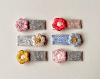 No Slip Hair Clip, Toddler Snap Clips, Toddler hair clips, Girl hair clips, Girl Snap Clips, Snap Clip, Baby Hair Clip, Flower Hair Clip