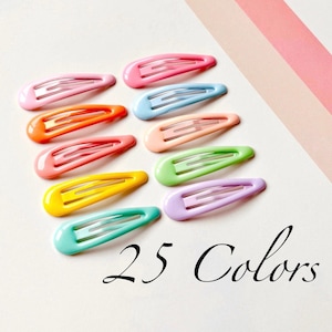Hair clips, toddler hair clips, snap clips, girl snap clips, No slip hair clips, Barrette, Simple Hair Clips, Girl Hair Clips zdjęcie 1