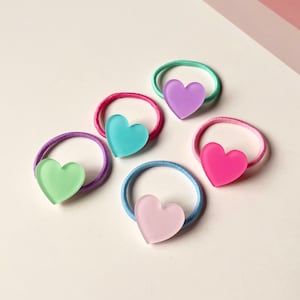 Baby Hair Ties, Toddler Hair Ties, Ponytail Holders, Hair Ties, Hair Elastics, Heart Hair Ties