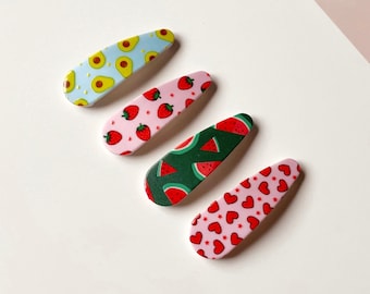 No Slip Hair Clip, Toddler Snap Clips, Toddler hair clips, Girl hair clips, Girl Snap Clips, Snap Clip, Clip, Barrette, Heart Hair Clips