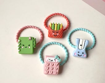 Baby Hair Ties, Toddler Hair Ties, Ponytail Holders, Hair Ties, Hair Elastics, Girl Hair Ties, Back to School Hair Ties