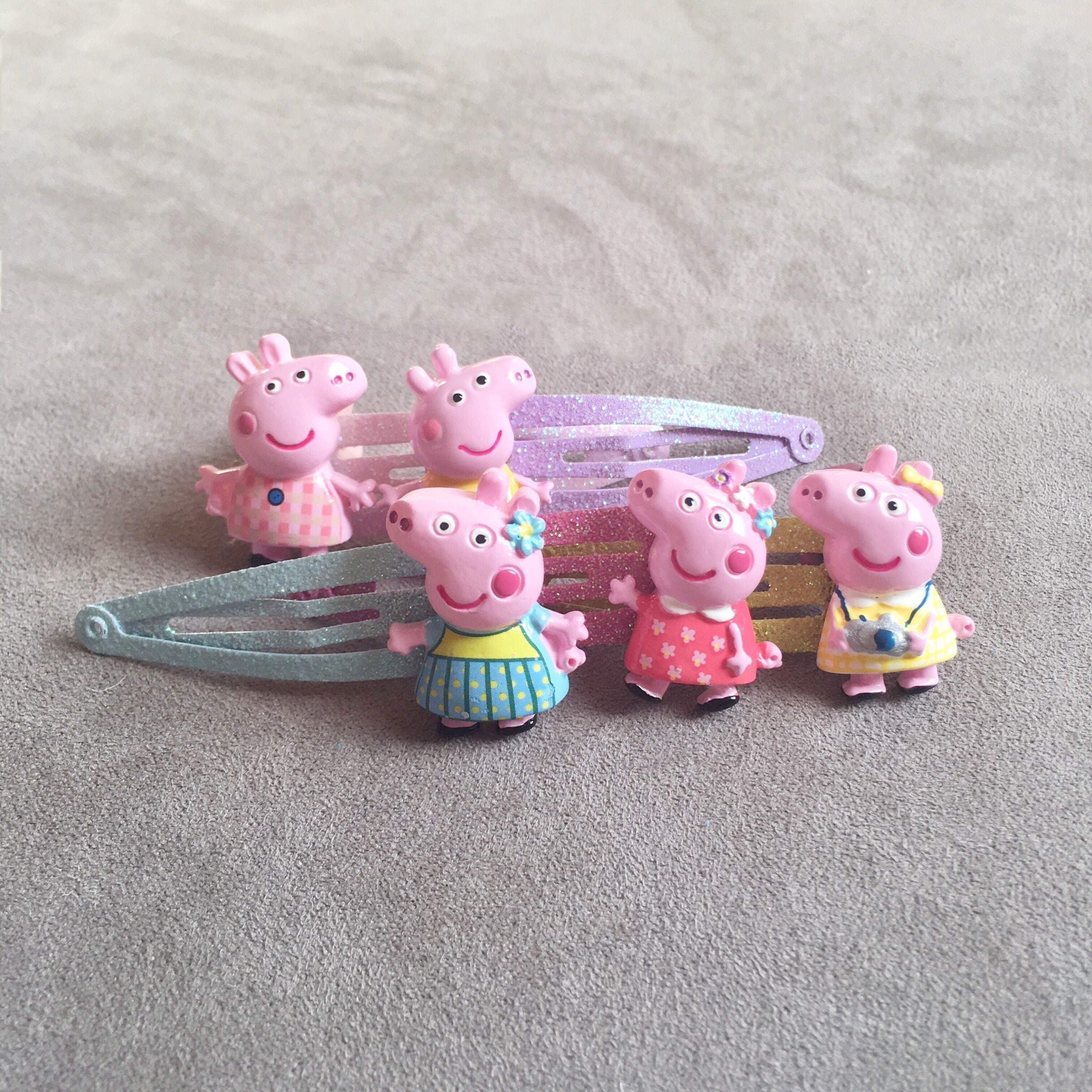 Peppa Pig Hair Clips Baby hair clips baby hair bows Toddler Etsy