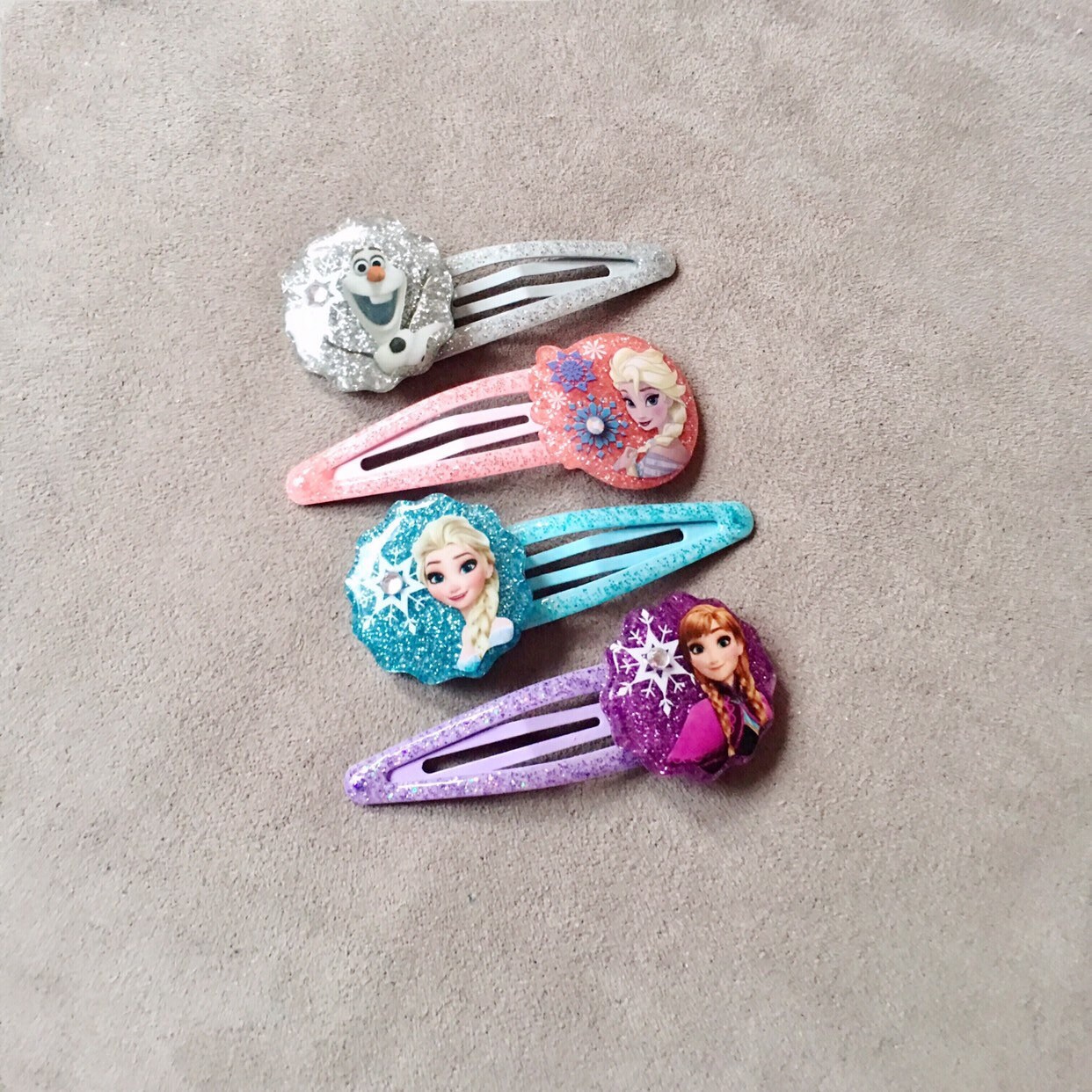 Frozen Hair Clip Elsa Hair Clip Toddler Snap Clips Toddler Etsy