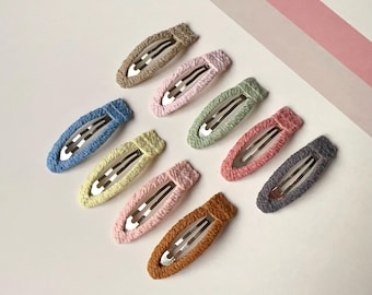No Slip Hair Clip, Toddler Snap Clips, Toddler hair clips, Girl hair clips, Barrette, Girl Snap Clips, Snap Clip