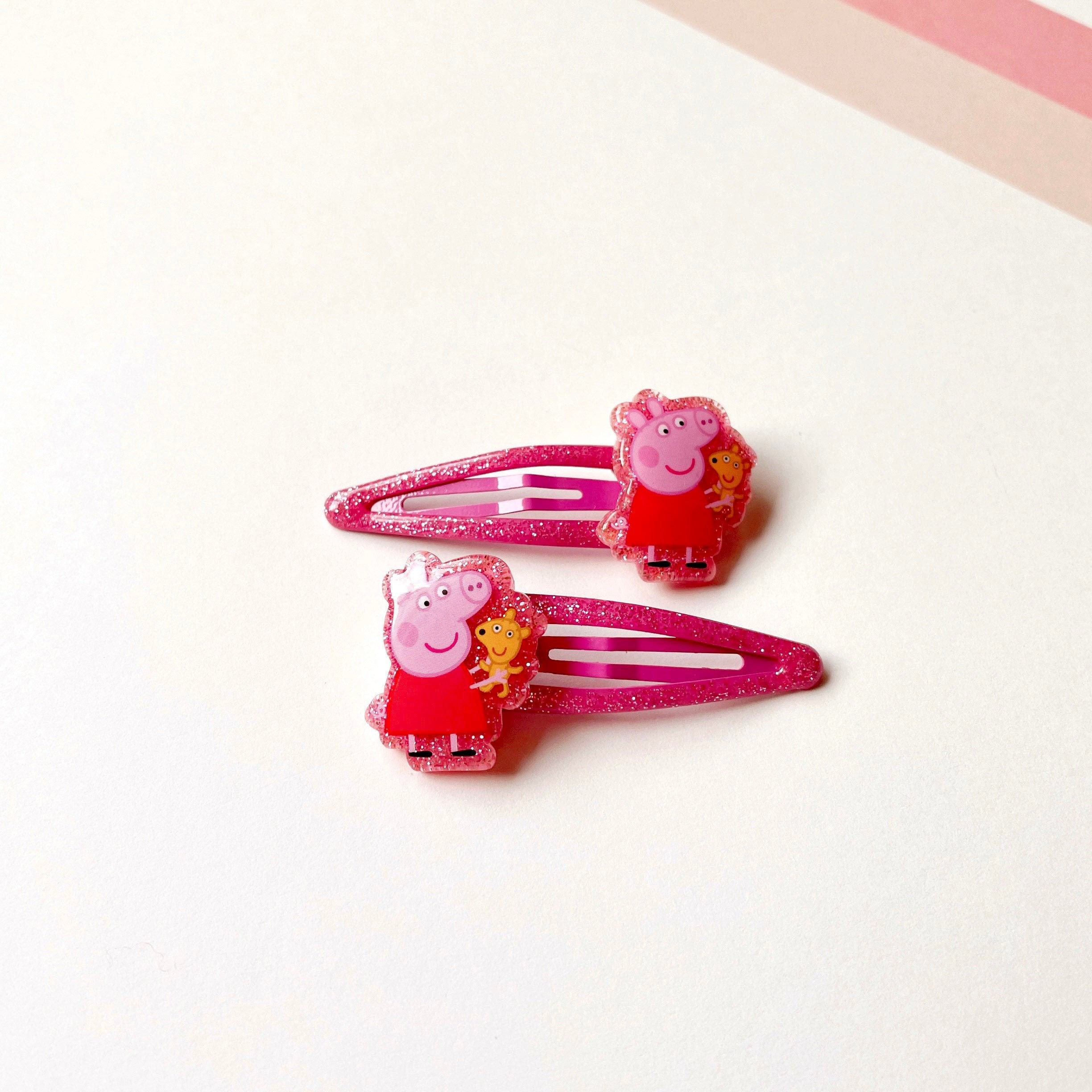 Peppa Pig Hair Clips Baby hair clips baby hair bows Toddler Etsy