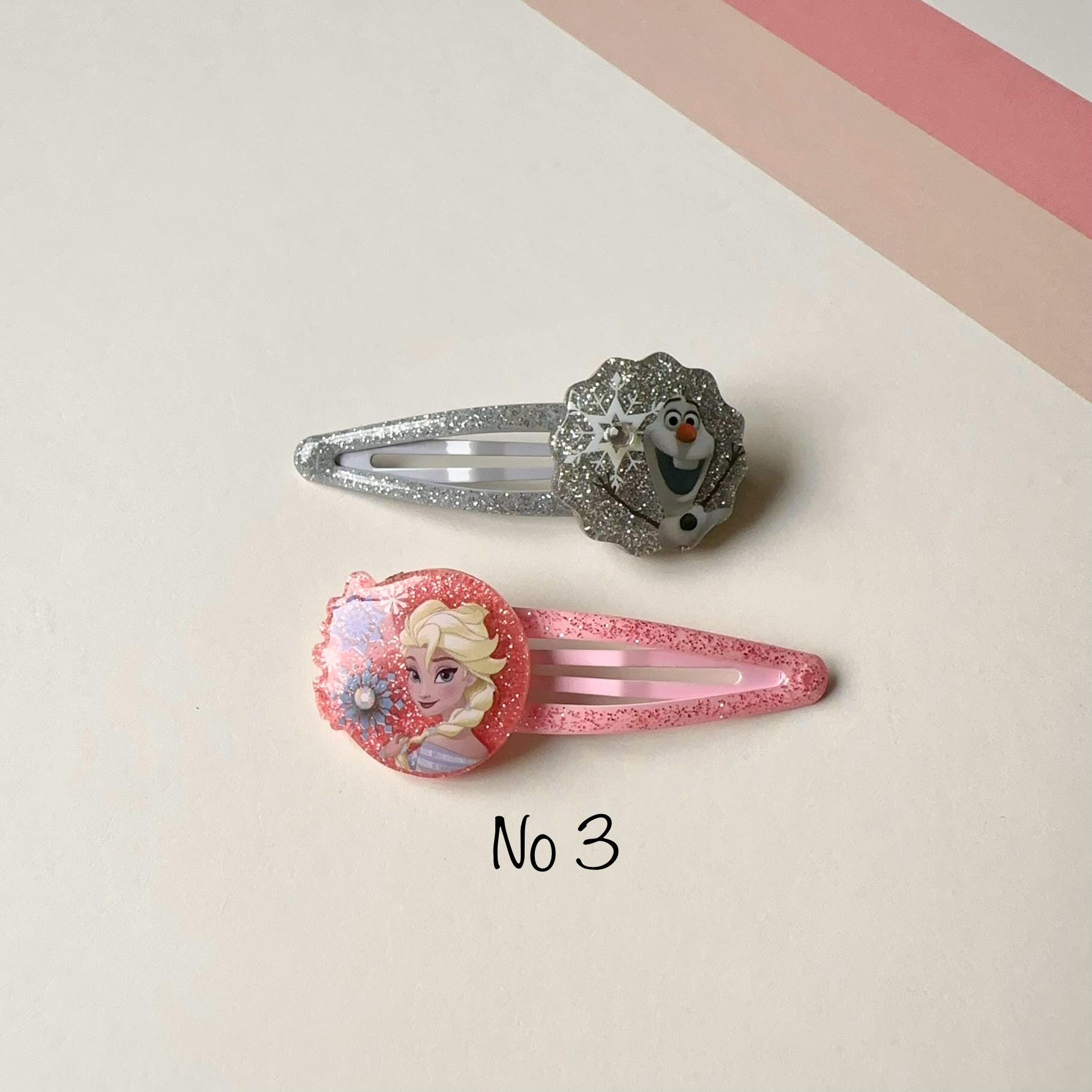 EUDSRODEMY Lot de 12 barrettes à cheveux Reine des Neiges - Pour fille - Pour enfants - Pour cadeaux d'anniversaire, cadeaux de Noël - Pour petites filles et enfants