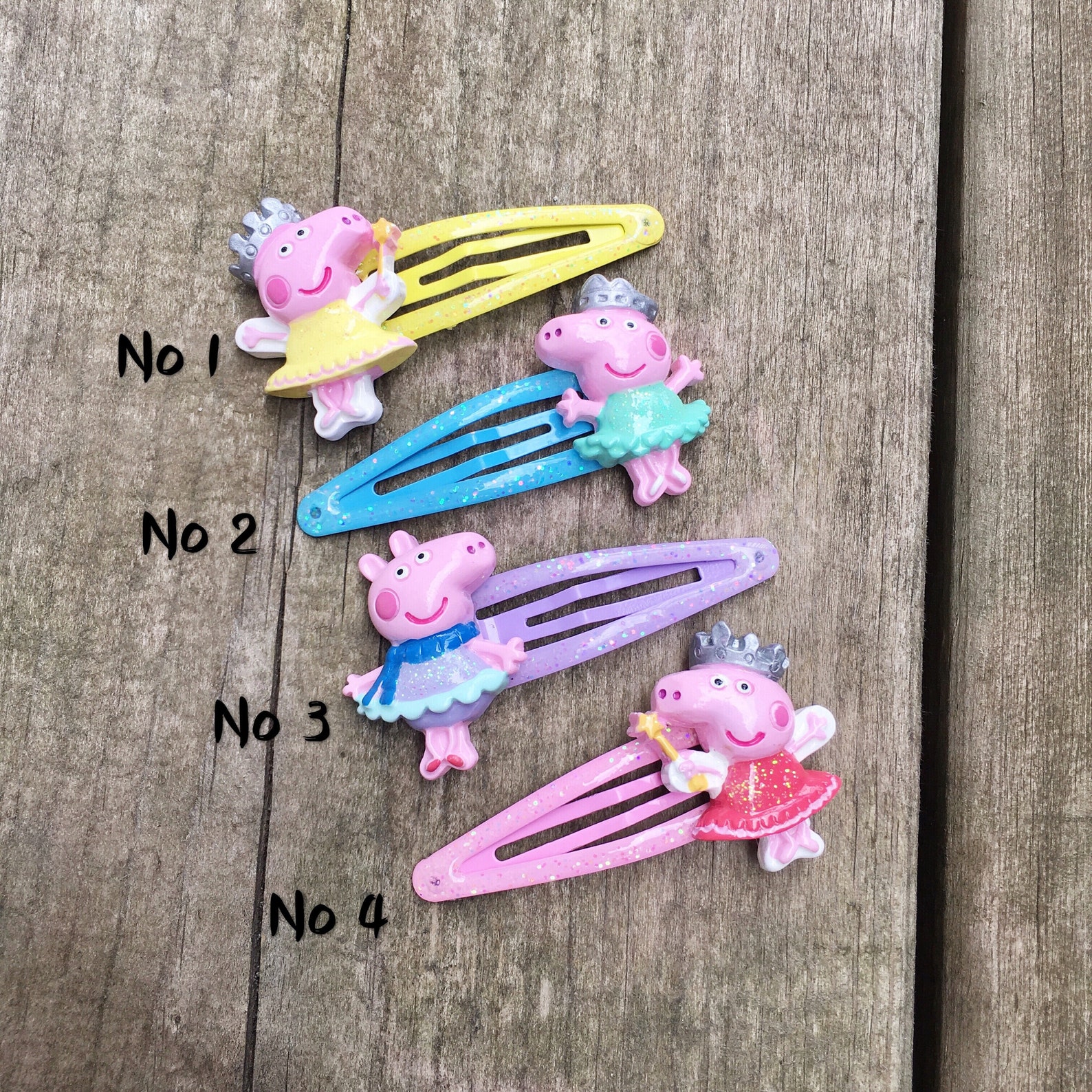 Peppa Pig Hair Clips Baby hair clips baby hair bows Toddler Etsy