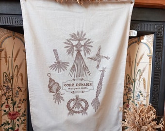 Corn Dollies Organic Cotton Tea towel