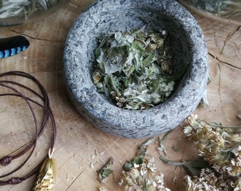 Protection amulet with Mugwort and Yarrow