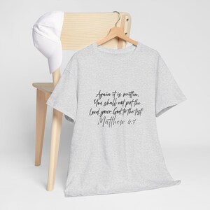 Christian Bible Verse T-Shirt, Religious Graphic Tee, Unisex Cotton Shirt, Jesus God Quote Top, Inspirational Scripture Apparel