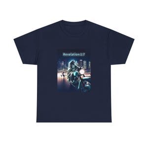T-shirt unisexe Jesus Harley Davidson Revelation, chemise cadeau motard, haut graphique religieux, vêtements chrétiens, vêtements pour amoureux de la moto