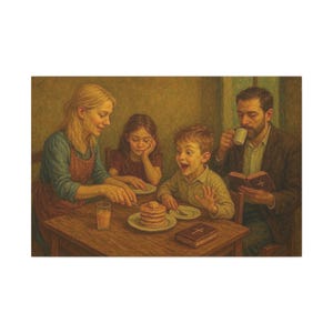 Wandkunst, Frühstückstisch Bibel, Küchendekoration, Christliches Geschenk, Schriftzitat, Esszimmer Wanddekoration