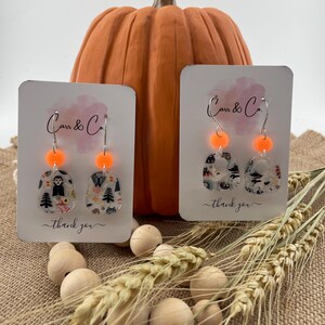 Halloween earrings, vampire and Frankenstein earrings