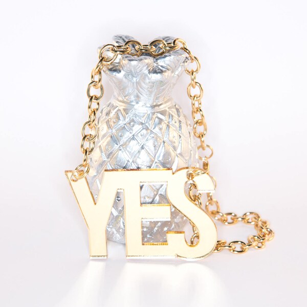 YES; Mirrored Perspex Necklace