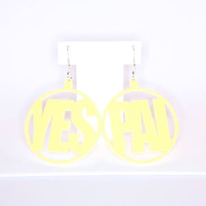 YES PAL Hoop Perspex Earrings image 2