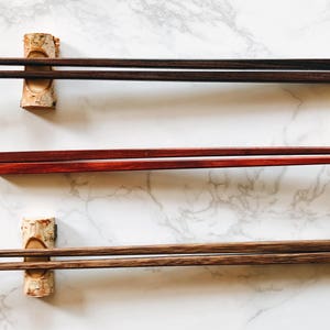 Shorewood Style Chopsticks made from Exotic Hardwoods - Ebony, Paduk, Ironwood.  Free Shipping!