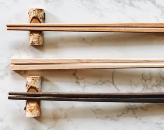 Shorewood Style Chopsticks made from rescued hardwoods - Maple, Cherry and Walnut.  Free Shipping!