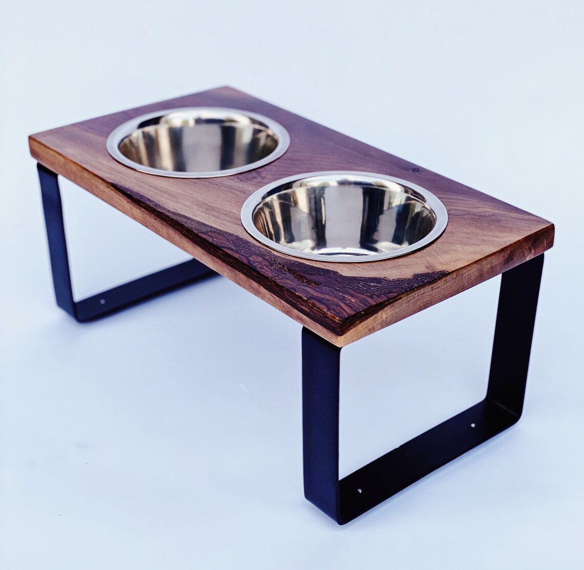 Warner Style Raised Dog Feeder made from Rescued Black Walnut Etsy