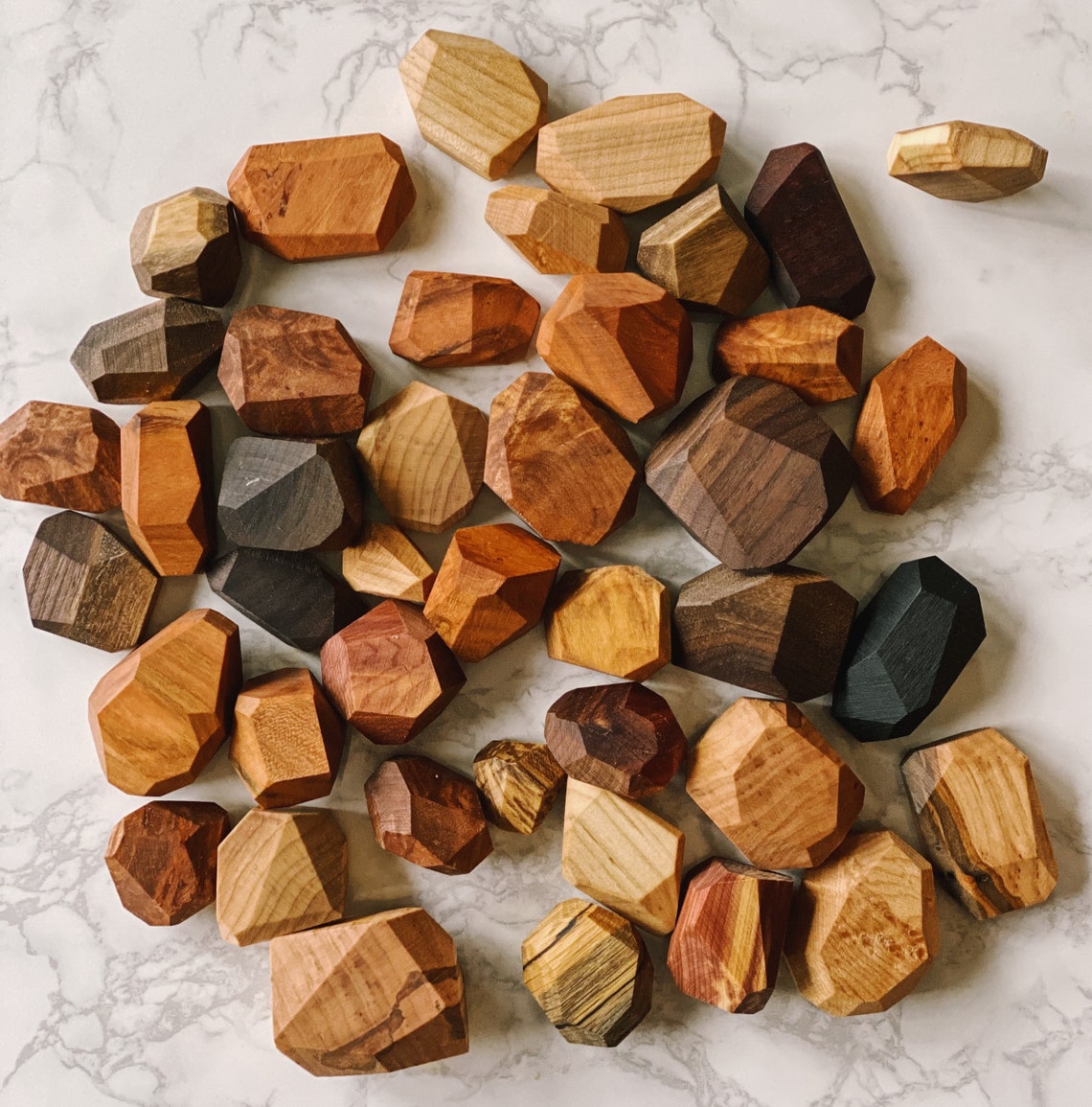 Wooden Stacking Rocks or Balancing Stones. Made from assorted Etsy