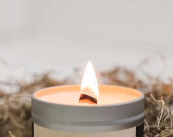 Salt & Cedar | Wood Wick, Soy Candle