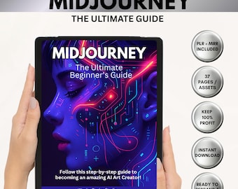 Midjourney AI Art Beginner's Guide: PLR + MRR eBook, Prompt Formulas