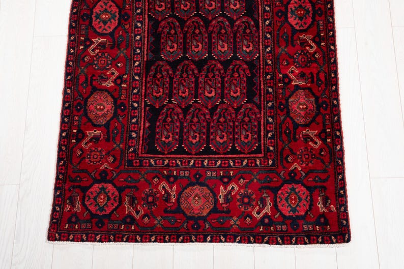 16 ft Long Rare Vintage Runner Rug, Antique Turkish Collectible Hallway Carpet, Handmade Runner Rug 16' 9" x 3' 7" #4192 image 9