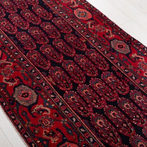 16 ft Long Rare Vintage Runner Rug, Antique Turkish Collectible Hallway Carpet, Handmade Runner Rug 16' 9" x 3' 7" #4192 image 4